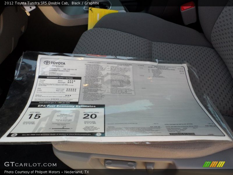 Black / Graphite 2012 Toyota Tundra SR5 Double Cab