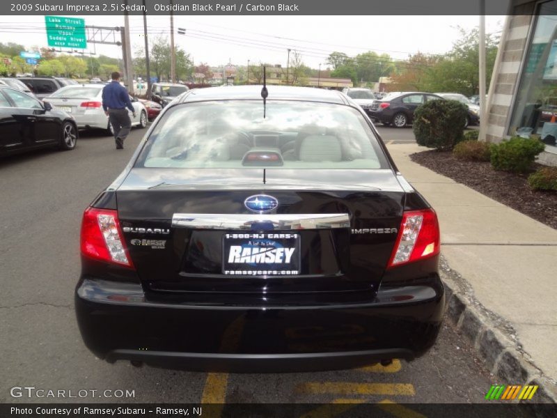 Obsidian Black Pearl / Carbon Black 2009 Subaru Impreza 2.5i Sedan