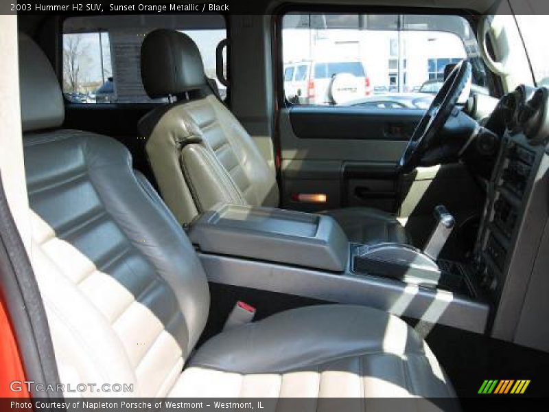 Sunset Orange Metallic / Black 2003 Hummer H2 SUV