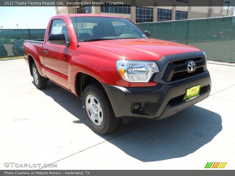 Barcelona Red Metallic / Graphite 2012 Toyota Tacoma Regular Cab