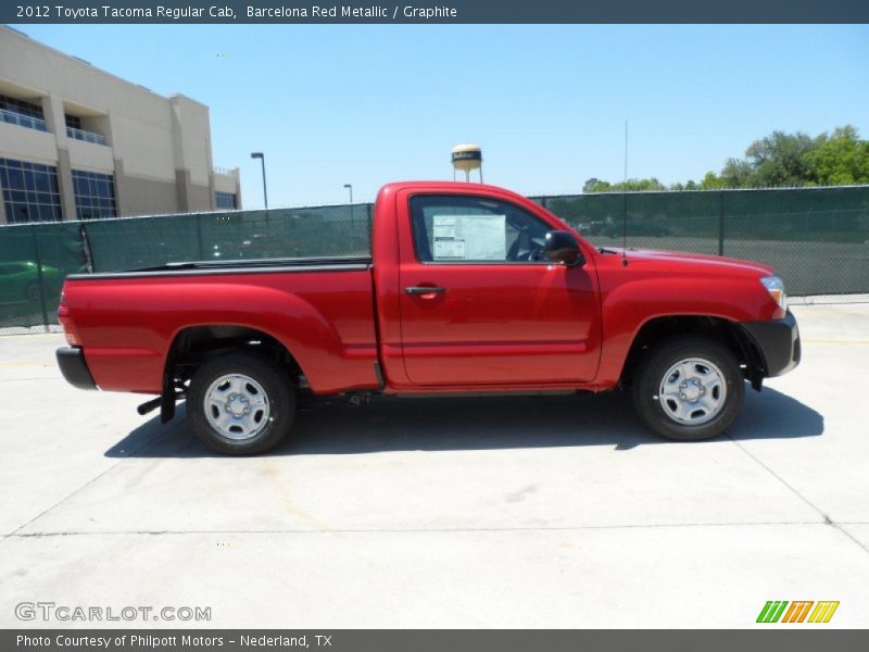 Barcelona Red Metallic / Graphite 2012 Toyota Tacoma Regular Cab