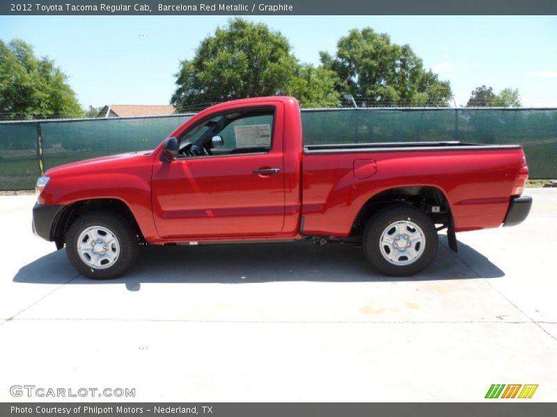 Barcelona Red Metallic / Graphite 2012 Toyota Tacoma Regular Cab