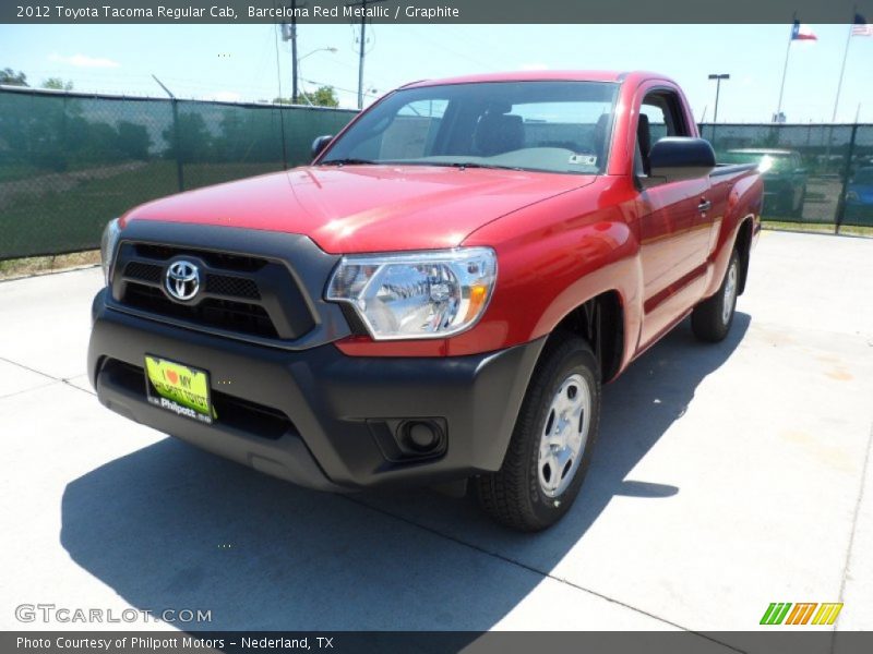 Barcelona Red Metallic / Graphite 2012 Toyota Tacoma Regular Cab