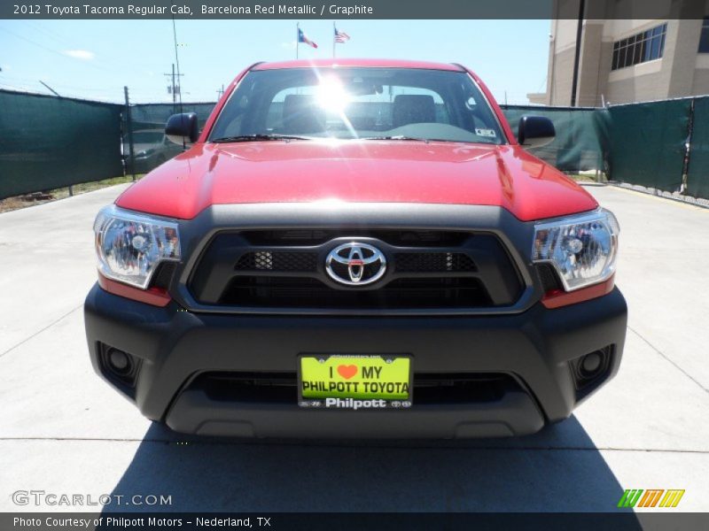 Barcelona Red Metallic / Graphite 2012 Toyota Tacoma Regular Cab