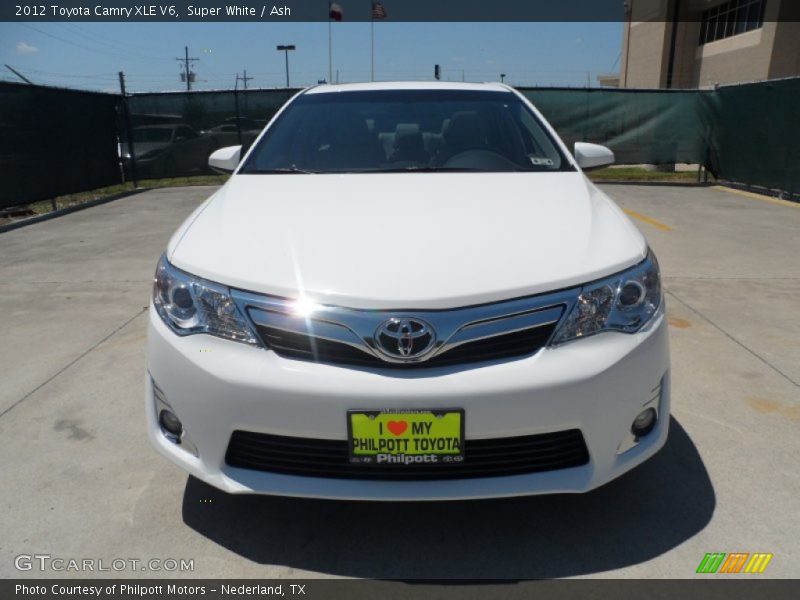 Super White / Ash 2012 Toyota Camry XLE V6