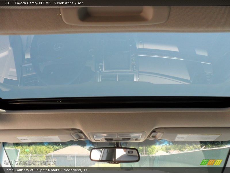 Super White / Ash 2012 Toyota Camry XLE V6