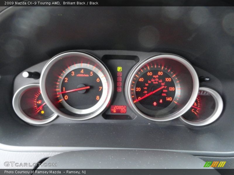 Brilliant Black / Black 2009 Mazda CX-9 Touring AWD
