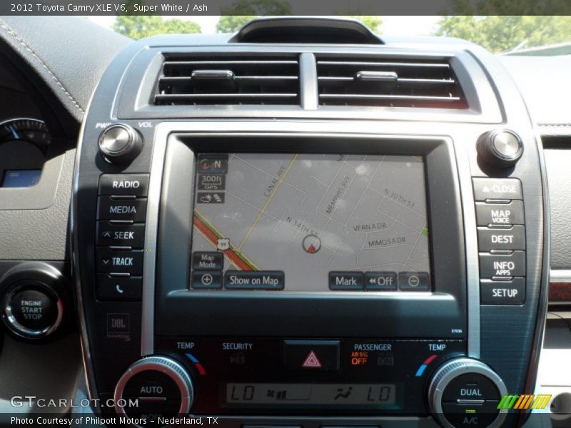 Super White / Ash 2012 Toyota Camry XLE V6