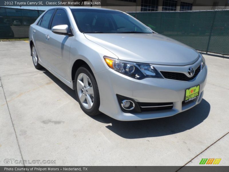 Classic Silver Metallic / Black/Ash 2012 Toyota Camry SE