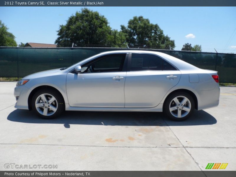 Classic Silver Metallic / Black/Ash 2012 Toyota Camry SE