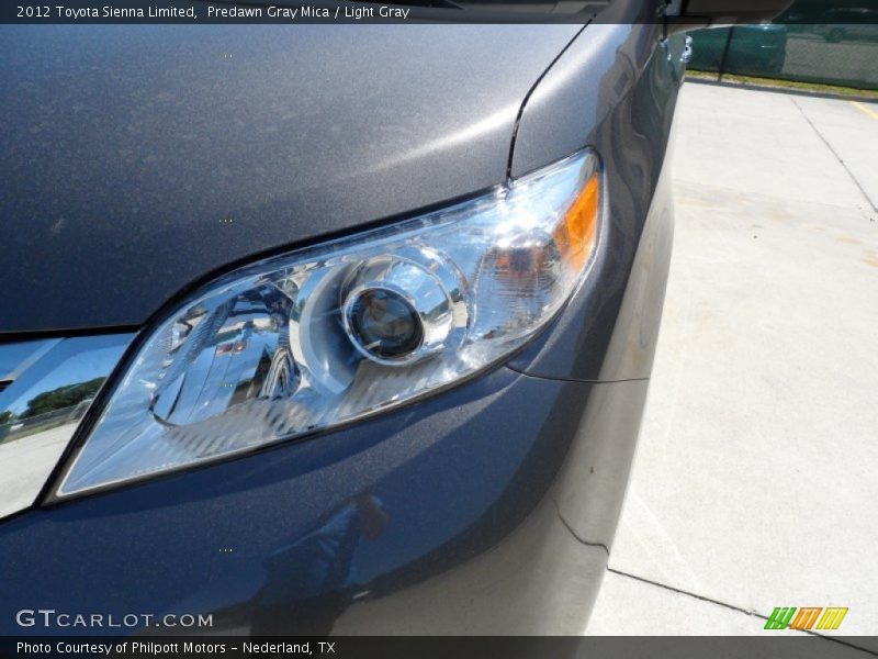 Predawn Gray Mica / Light Gray 2012 Toyota Sienna Limited