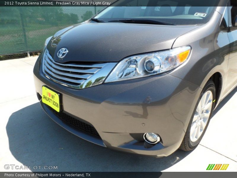 Predawn Gray Mica / Light Gray 2012 Toyota Sienna Limited