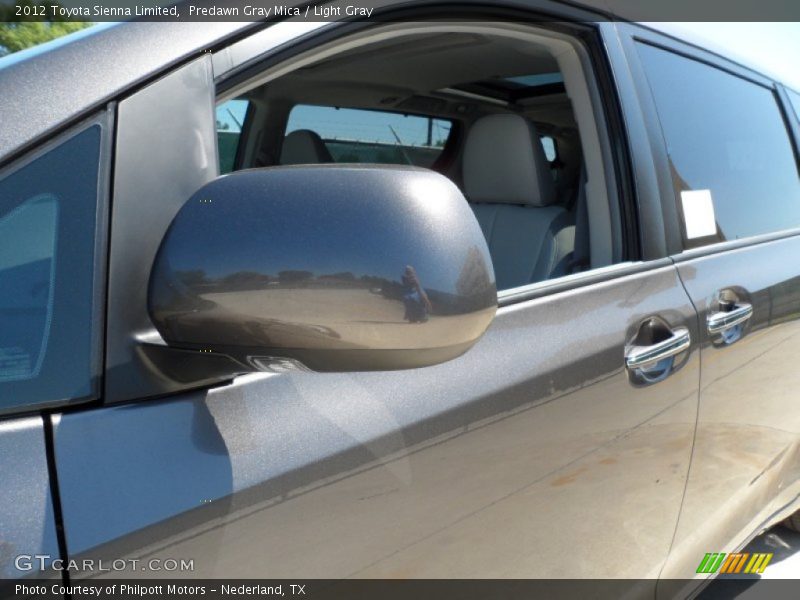 Predawn Gray Mica / Light Gray 2012 Toyota Sienna Limited
