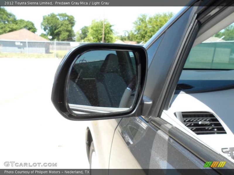 Predawn Gray Mica / Light Gray 2012 Toyota Sienna Limited