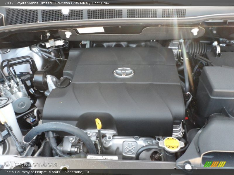 Predawn Gray Mica / Light Gray 2012 Toyota Sienna Limited