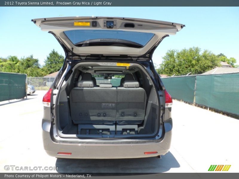 Predawn Gray Mica / Light Gray 2012 Toyota Sienna Limited