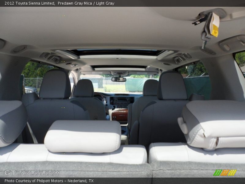 Predawn Gray Mica / Light Gray 2012 Toyota Sienna Limited