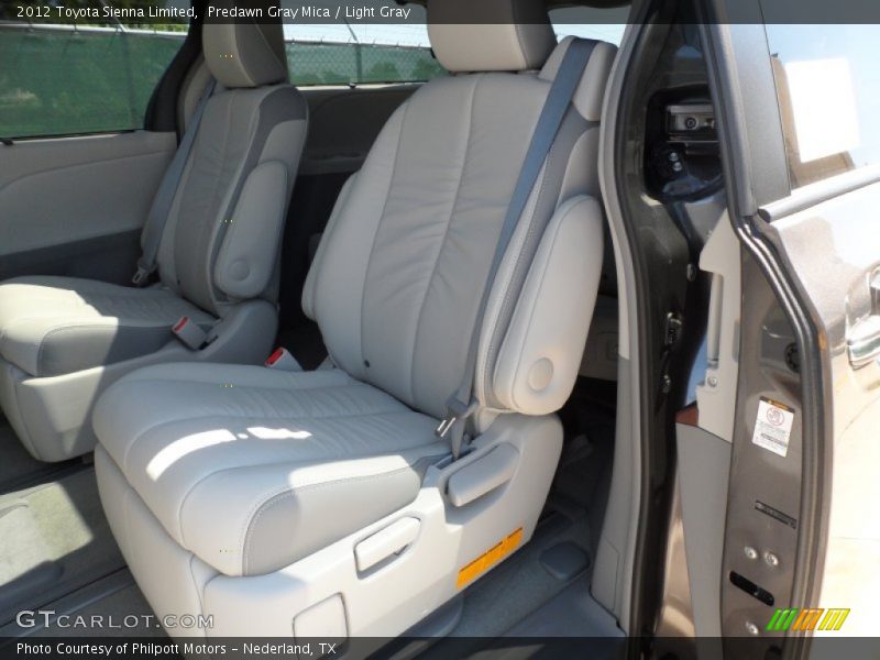 Predawn Gray Mica / Light Gray 2012 Toyota Sienna Limited