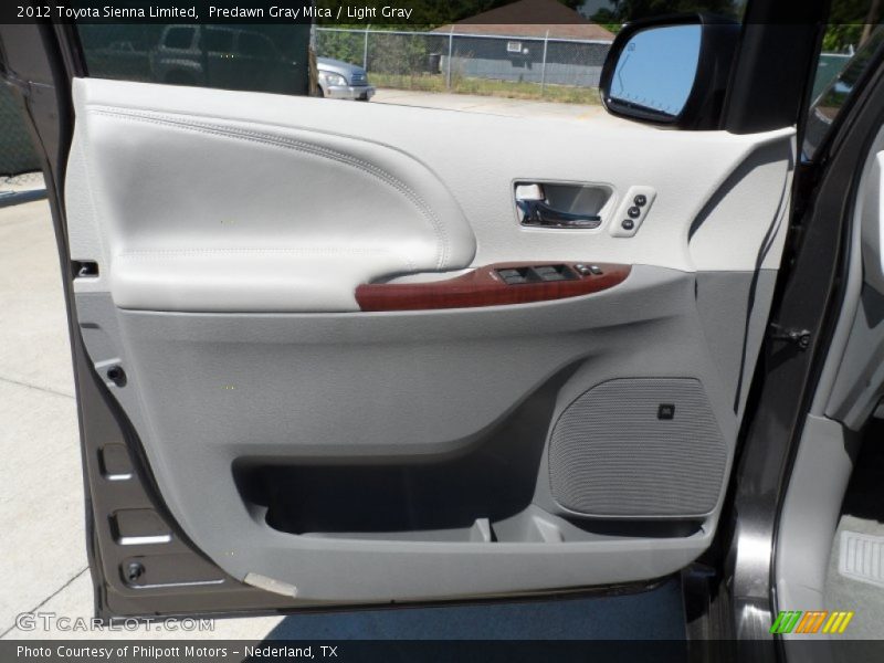 Predawn Gray Mica / Light Gray 2012 Toyota Sienna Limited