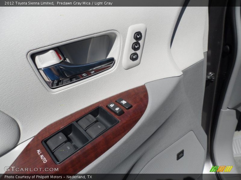 Predawn Gray Mica / Light Gray 2012 Toyota Sienna Limited