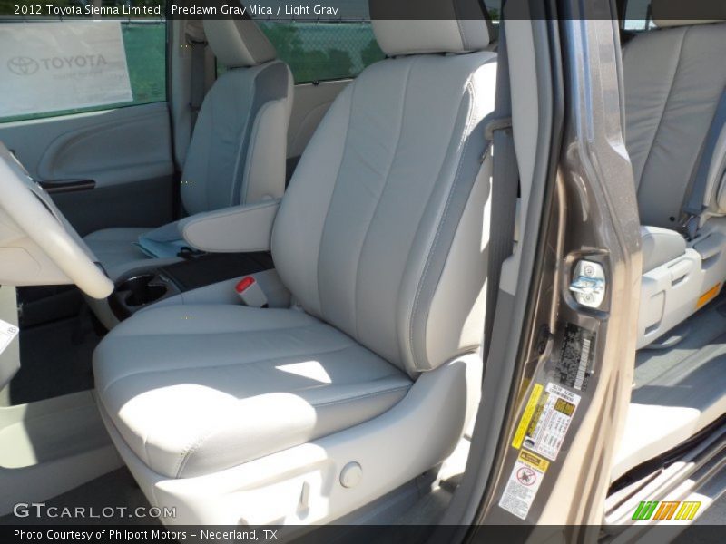 Predawn Gray Mica / Light Gray 2012 Toyota Sienna Limited