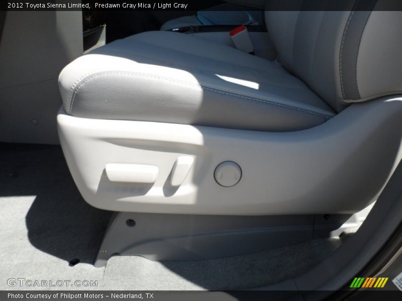 Predawn Gray Mica / Light Gray 2012 Toyota Sienna Limited