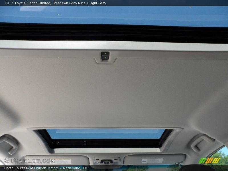 Predawn Gray Mica / Light Gray 2012 Toyota Sienna Limited
