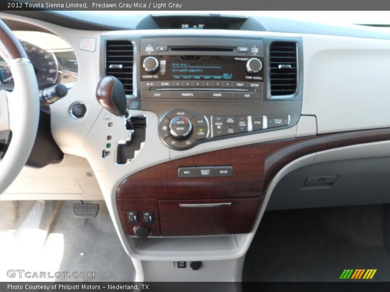 Predawn Gray Mica / Light Gray 2012 Toyota Sienna Limited
