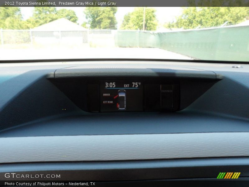 Predawn Gray Mica / Light Gray 2012 Toyota Sienna Limited