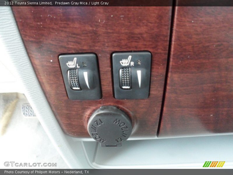 Predawn Gray Mica / Light Gray 2012 Toyota Sienna Limited