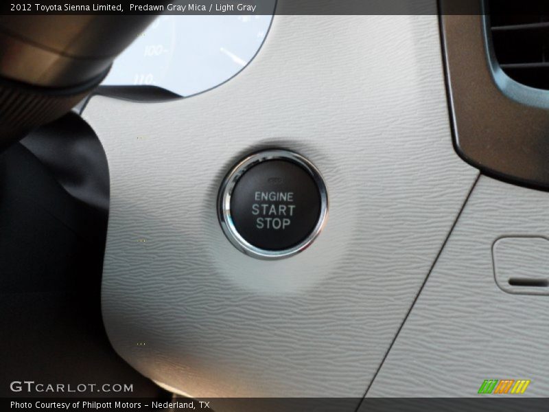 Predawn Gray Mica / Light Gray 2012 Toyota Sienna Limited