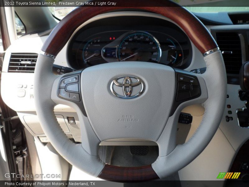 Predawn Gray Mica / Light Gray 2012 Toyota Sienna Limited