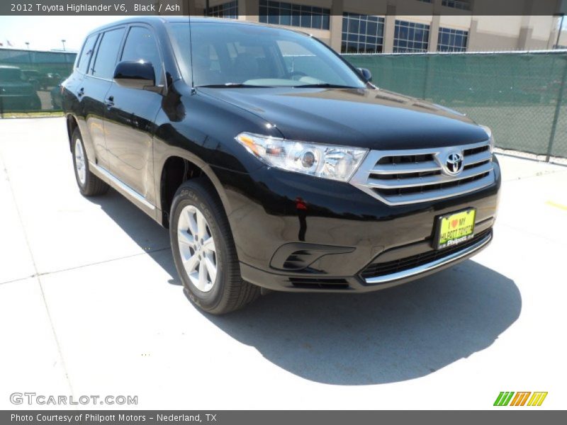 Black / Ash 2012 Toyota Highlander V6