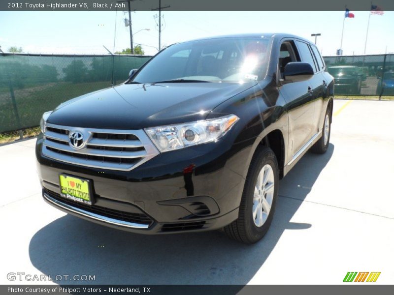 Black / Ash 2012 Toyota Highlander V6
