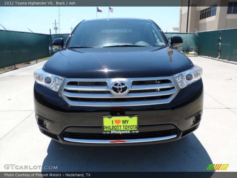 Black / Ash 2012 Toyota Highlander V6