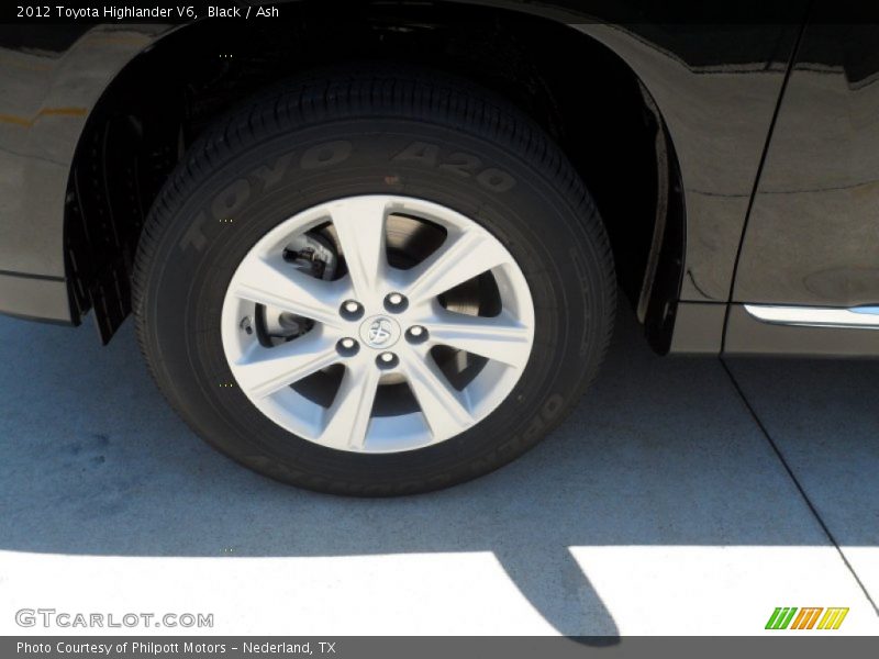 Black / Ash 2012 Toyota Highlander V6