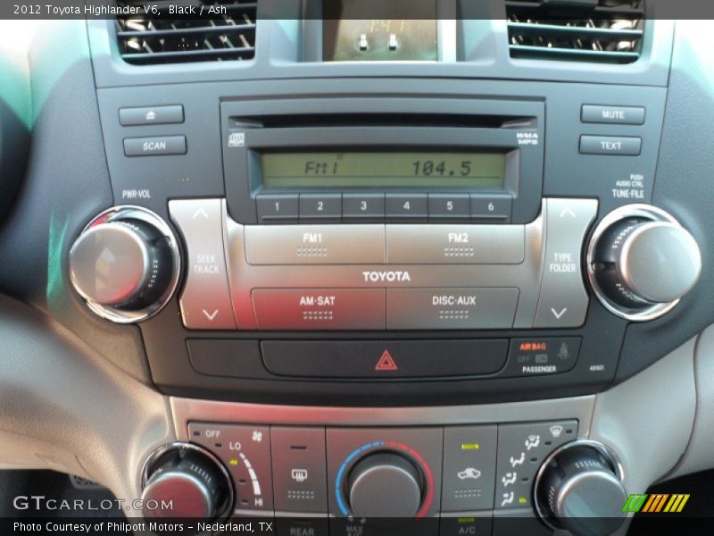 Black / Ash 2012 Toyota Highlander V6