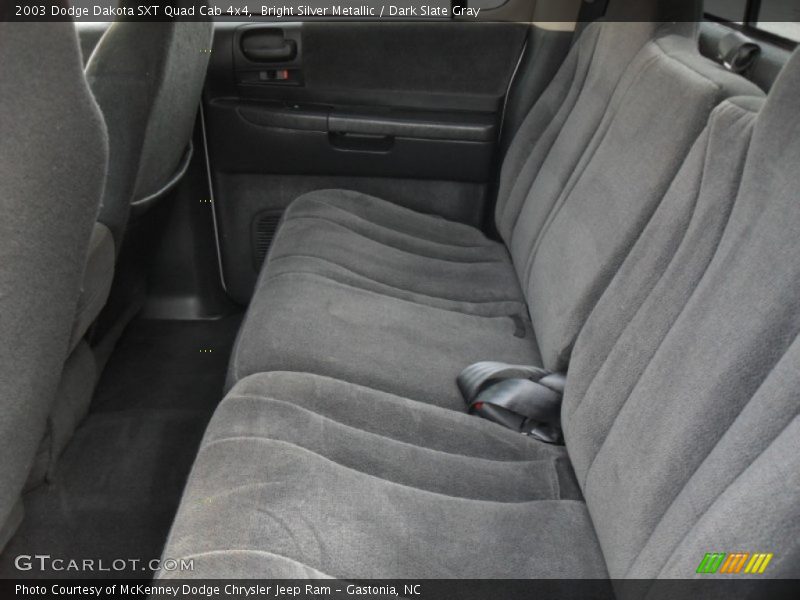 Bright Silver Metallic / Dark Slate Gray 2003 Dodge Dakota SXT Quad Cab 4x4