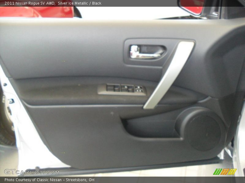 Silver Ice Metallic / Black 2011 Nissan Rogue SV AWD