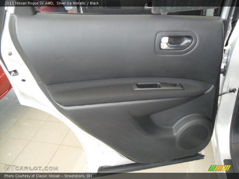 Silver Ice Metallic / Black 2011 Nissan Rogue SV AWD