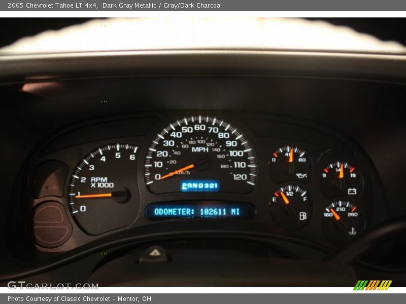 Dark Gray Metallic / Gray/Dark Charcoal 2005 Chevrolet Tahoe LT 4x4