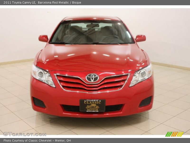 Barcelona Red Metallic / Bisque 2011 Toyota Camry LE