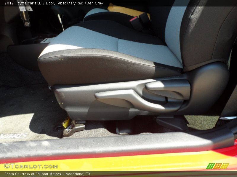 Absolutely Red / Ash Gray 2012 Toyota Yaris LE 3 Door