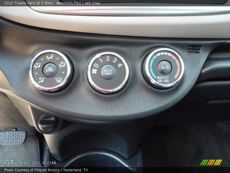 Absolutely Red / Ash Gray 2012 Toyota Yaris LE 3 Door