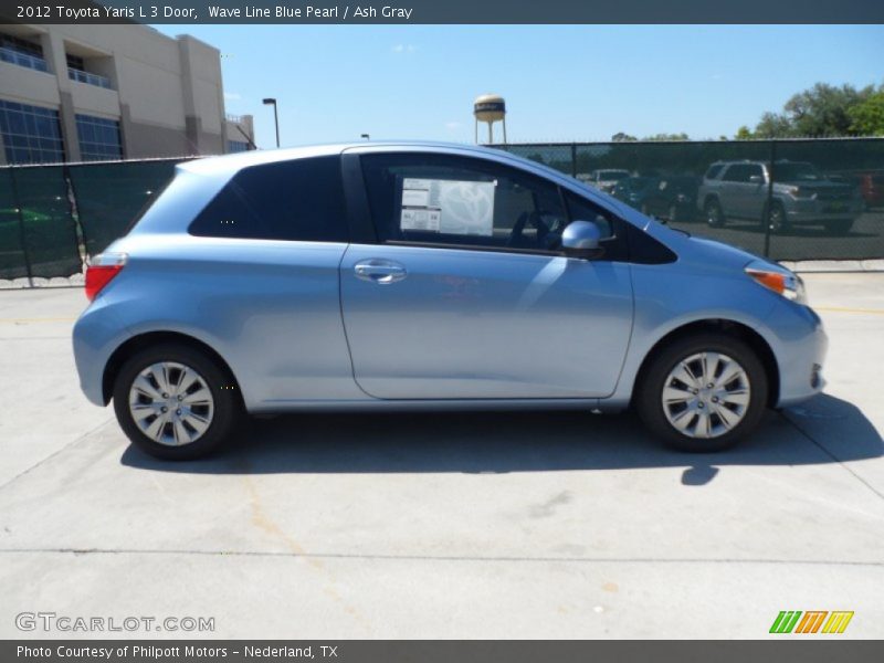 Wave Line Blue Pearl / Ash Gray 2012 Toyota Yaris L 3 Door