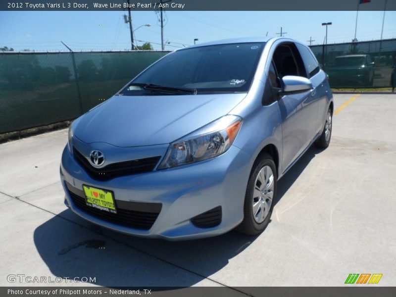 Wave Line Blue Pearl / Ash Gray 2012 Toyota Yaris L 3 Door