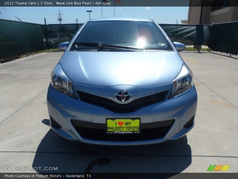 Wave Line Blue Pearl / Ash Gray 2012 Toyota Yaris L 3 Door