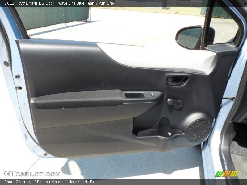 Wave Line Blue Pearl / Ash Gray 2012 Toyota Yaris L 3 Door