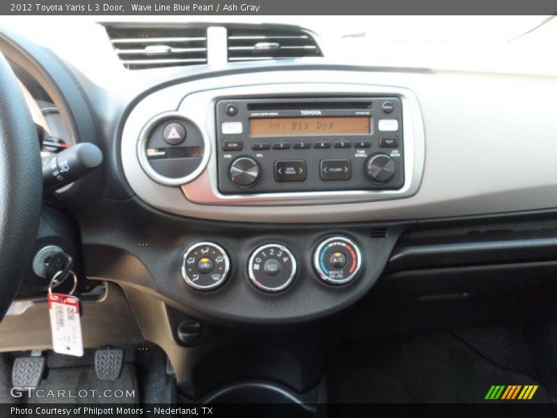 Wave Line Blue Pearl / Ash Gray 2012 Toyota Yaris L 3 Door