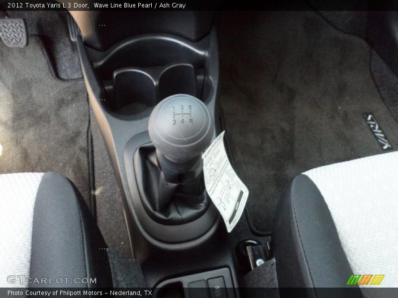 Wave Line Blue Pearl / Ash Gray 2012 Toyota Yaris L 3 Door